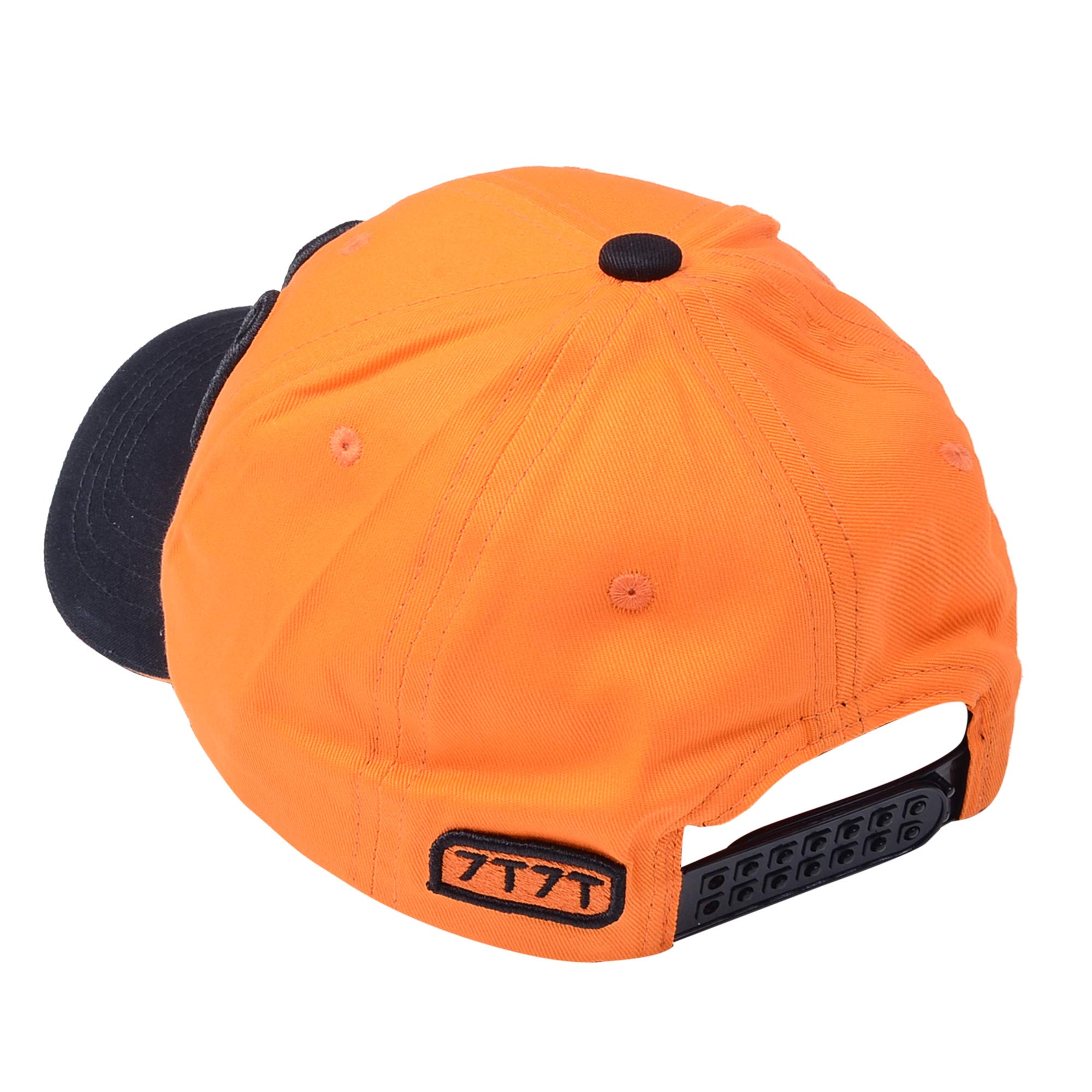 7070 Stylish Poly Cotton Dual Tone Cap (Orange Black) : Amazon.in